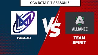 Re-run  | OGA Dota PIT Season 5: Europe/CIS | Nigma vs Alliance | Miracle is back