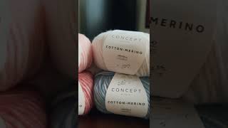 Cotton-merino yarn 🧶 #knitting #knit #yarns @yarnliving-lindehobby