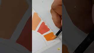 Minimalistic Sun Mandala 🌅 | Aesthetic Art Video | Satisfying art | She Draws #shorts