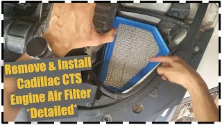 Cadillac 🚘 CTS Engine Air Filter 💨 Replacement DETAILED