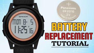 How To Change Battery SANDA 337 Digital Sports Watch | Buttery Replacement Tutorial