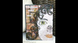 Steampunk girl canvas with Art Anthology