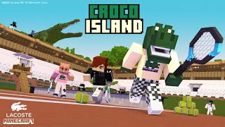 Let's Play Croco Island by Lacoste x Minecraft Bedrock Map Review