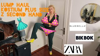 👙 HAUL LUMPEKSOWY | TRENDY UBRANIA Z SECOND HAND | RETRO STYLIZACJE | PLUS SIZE, MIERZYMY | ZARA