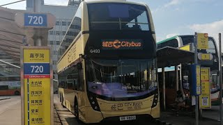 [復古色][轉咗總站]Hong Kong Bus Alexander Dennis Enviro500 MMC CityBus 6493 VB9800 @1港澳碼頭➡️跑馬地上 下層展望