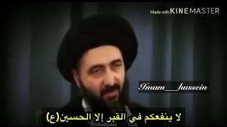 لاينفعكم في القبر الا الامام الحسين عليه