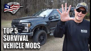 Top 5 Survival Vehicle Modifications / Bug Out Truck Preps