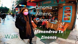 Athens, Greece 4K-HDR Walking Tour - 2022 - Tourister Tours  #Menandrou  #Zinonos