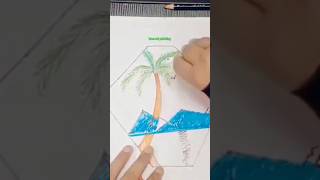 Three art painting# How to How to Make  tree Art Painting #viral short#utv video