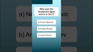 Who won the Australian Open men's in 2023?