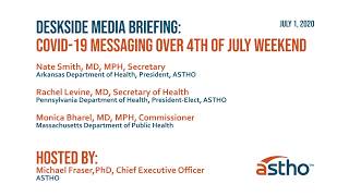 COVID-19 Media Briefing on 4th of July Messaging