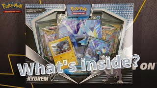 Opening the Kyurem V Collection box.