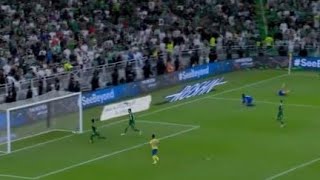 هدف كريستيانو رونالدو الملغي بداعى التسلل / مباراة الاهلي و النصر في الدوري السعودي 0-0 / الكلاسيكو