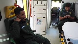 Paramedics Johann and Masih's call for men to open up on their mental health