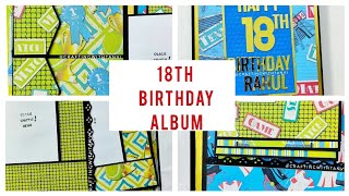 Birthday Album | Tennis theme album for sports fan | Handmade gifts for him | Birthday gift ideas