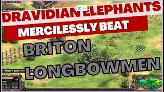 AOE2: COUNTERATTACKING AGAINST PRO BRITON PLAYER WITH ELEPHANT ARCHERS