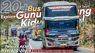 "KONVOI EPIC" SEMUA BIS ARTIS OYAG ! AKAP & PARIWISATA ADA DISINI !! | Trip Jogja Naik SULTAN GRESIK