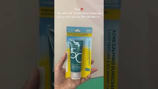 New!! Wardah UV Shield Acne Calming Suncsreen Serum SPF 50 PA++++ #sunscreen #sunscreenviral