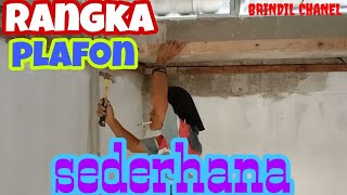 cara membuat rangka plafon dari kayu#membuat rangka plafon