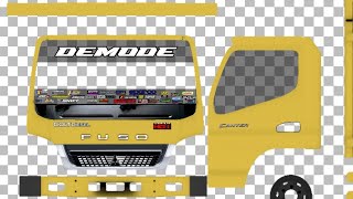 buat livery mod Bussid Truck Canter HDL