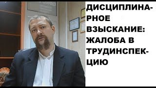 Как написать заявление (жалобу) в трудовую инспекцию об обжаловании дисциплинарного взыскания