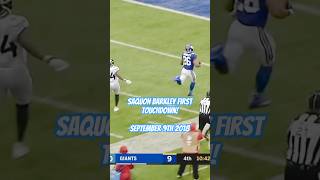 Saquon Barkleys First And Last Touchdown With The New York Giants 🥺#fypシ #shorts