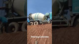 Pouring concrete for footing retaining wall Part 1 | Rural | Toll Roads | Civil Engineering #Shorts