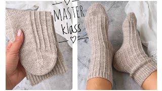 🔥САМЫЕ УДОБНЫЕ НОСКИ🔥Носки с популярной пяткой. подробный мастер класс. Knitting socks