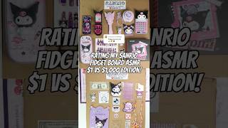 $1,000 sanrio fidget board asmr #fidget#asmr#diy#craft#sanrio#hellokitty #fyp#kuromi #shorts