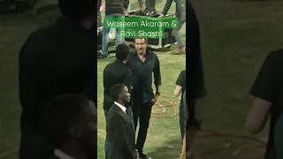 Waseem Akaram & Ravi Shastri #ravishastri #waseemakram #viralvideo #qatar #shortsvideo #cricketlover