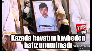 Rize Müftülüğü tarafından düzenlenen Hafızlık İcazet Merasiminde MM Muhammed Eren Demir unutulmadı