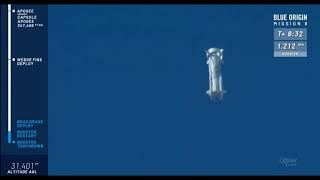 Bezos's Blue Origin Launch and Landing of New Shepard Rocket and Capsule