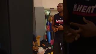 LeBron & D Wade at Training camp in 2011 #shorts