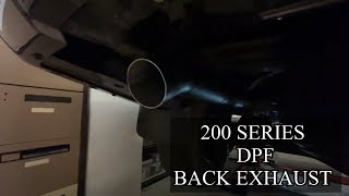 200 SERIES LANDCRUISER TURBO AFTERMARKET EXHAUST #shorts