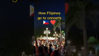 How Filipinos go to concerts. Live music Dumaguete the Philippines 2022. Filipino fans crowd dancing