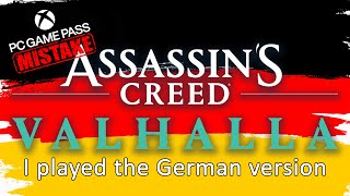 I played the German version of Assassin's Creed Valhalla