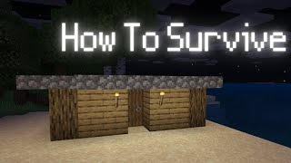 How To Survive your First Night in Minecraft! (Survival Guide 2020/2021)