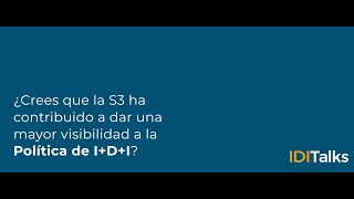 IDItalks #4 Visibilidad de las Políticas de I+D+I