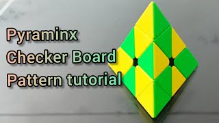 Pyraminx checker Board Pattern tutorial #pyraminx #rubikscube #viral #tutorial