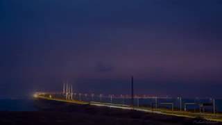 7 Seconds of the Super Blood Wolf Moon over the Öresund Bridge