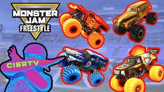 Monster Jam CRAZY Racing, Freestyle, Crashes, Jumps & Backflips #2 | GRAVE DIGGER, MAX-D, & ZOMBIE