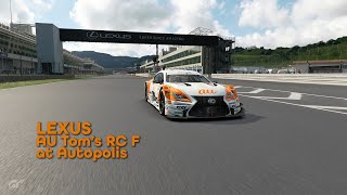 Lexus AU Tom's RC F at Autopolis - Gran Turismo Sport