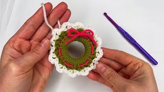 ONLY 2 ROW Very Easy Crochet Christmas Decorations