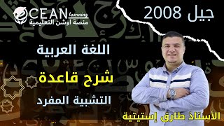 شرح قاعدة التشبية المفرد - اللغة العربية جيل 2008 -  الأستاذ طارق إستيتية