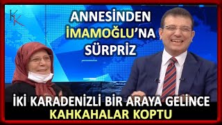 İmamoğlu Ailesini Hiç Böyle Görmediniz. Annesi  Sürpriz Yaptı Stüdyoda Kahkaha Tufanı Koptu.