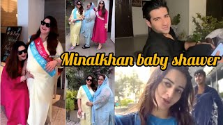 Minal Khan baby 🍼 shawer celebration official video || Aiman khan vlog