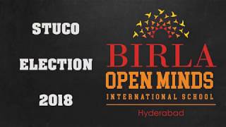 STUCO Election 2018 - Birla Open Minds School