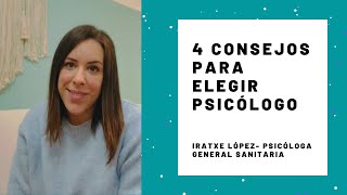 4 consejos para elegir psicólogo