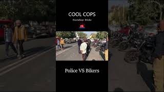 Cops vs Bikers | Sunday Ride 😰🚨 #royalenfield #honda #shorts