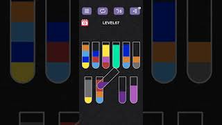 Can you Solve ? Very Hard-Water Sort Puzzle Lvl- 67 #puzzlegame  #shorts